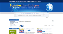 Desktop Screenshot of ecuadormundial.com