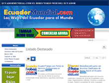 Tablet Screenshot of ecuadormundial.com